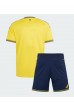 Al-Nassr Babyklær Hjemme Fotballdrakt til barn 2026-27 Korte ermer (+ Korte bukser)